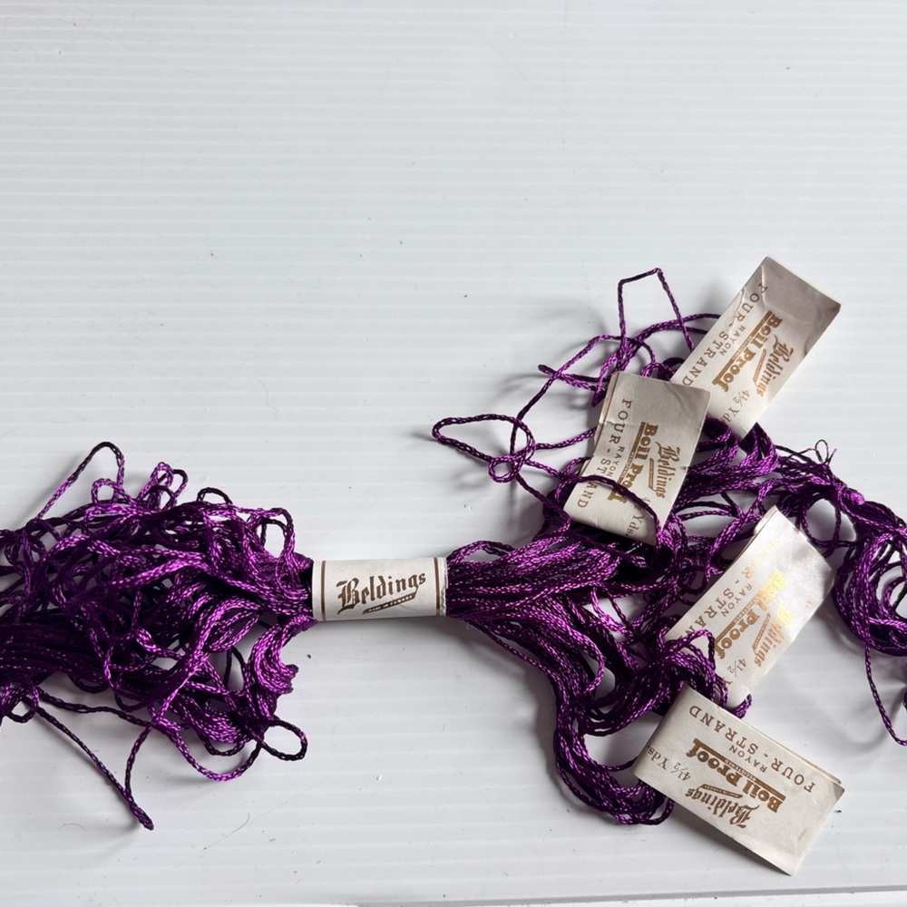 Belding Artful Floss Bundle Vintage Purple Embroidery Thread